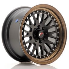 JAPAN RACING JR10 Matt Black Bronze Lip R15 W8 PCD4x100/108 ET20 DIA74.1