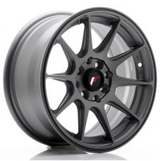 JAPAN RACING JR11 Matt Gun Metal R15 W7 PCD4x100/114.3 ET30 DIA67.1