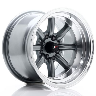 Диски JAPAN RACING JR19 Gun Metal R14 W9 PCD4x100/114.3 ET-25 DIA73.1
