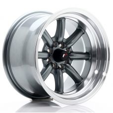JAPAN RACING JR19 Gun metal R15 W9 PCD4x100/114.3 ET-13 DIA73.1