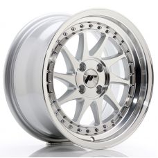 JAPAN RACING JR26 Silver Machined Face R16 W8 PCD4x100 ET30 DIA67.1