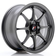 JAPAN RACING JR5 Matt Gun Metal R15 W7 PCD4x100 ET35 DIA73.1
