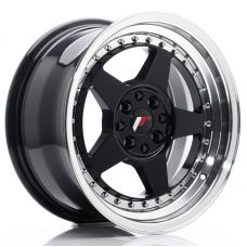 JAPAN RACING JR6 Glossy Black Machined Lip R16 W8 PCD4x100/114.3 ET30 DIA67.1