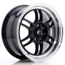 JAPAN RACING JR7 Glossy Black Machined Lip R15 W7 PCD4x100/114.3 ET38 DIA73.1
