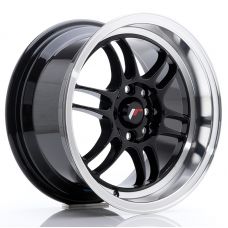 JAPAN RACING JR7 Glossy Black Machined Lip R15 W8 PCD4x100/114.3 ET35 DIA73.1 JAPAN RACING JR7 Glossy Black Machined Lip R15 W8 PCD4x100/114.3 ET35 DIA73.1