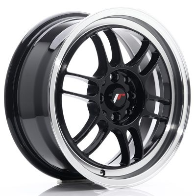 Диски JAPAN RACING JR7 Glossy Black Machined Lip R16 W7 PCD4x100/114.3 ET38 DIA73.1