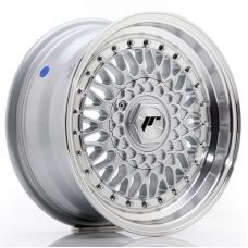 JAPAN RACING JR9 Silver Machined Lip+Silver Rivets R15 W7 PCD4x100/108 ET20 DIA74.1