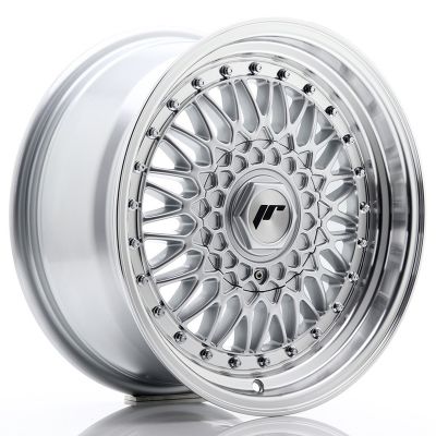 Диски JAPAN RACING JR9 Silver Machined Lip+Silver Rivets R16 W7.5 PCD4x100/108 ET25 DIA74.1